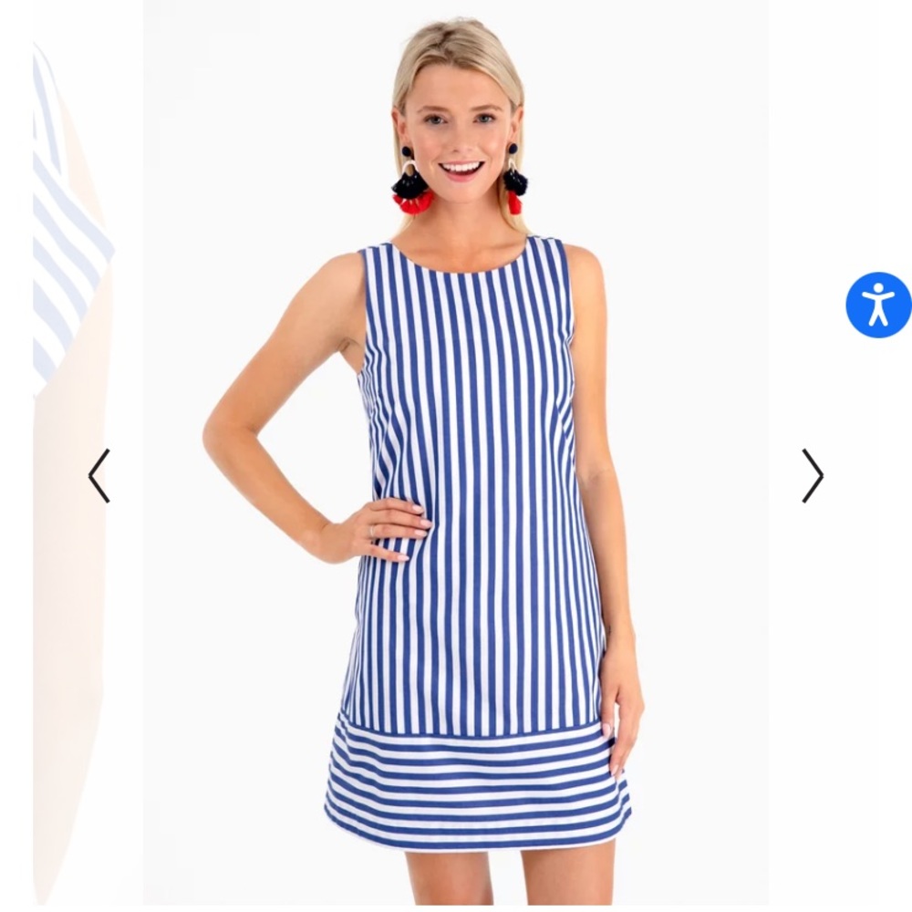 Vineyard vines Beachcomber Stripe Bow Back Dress.